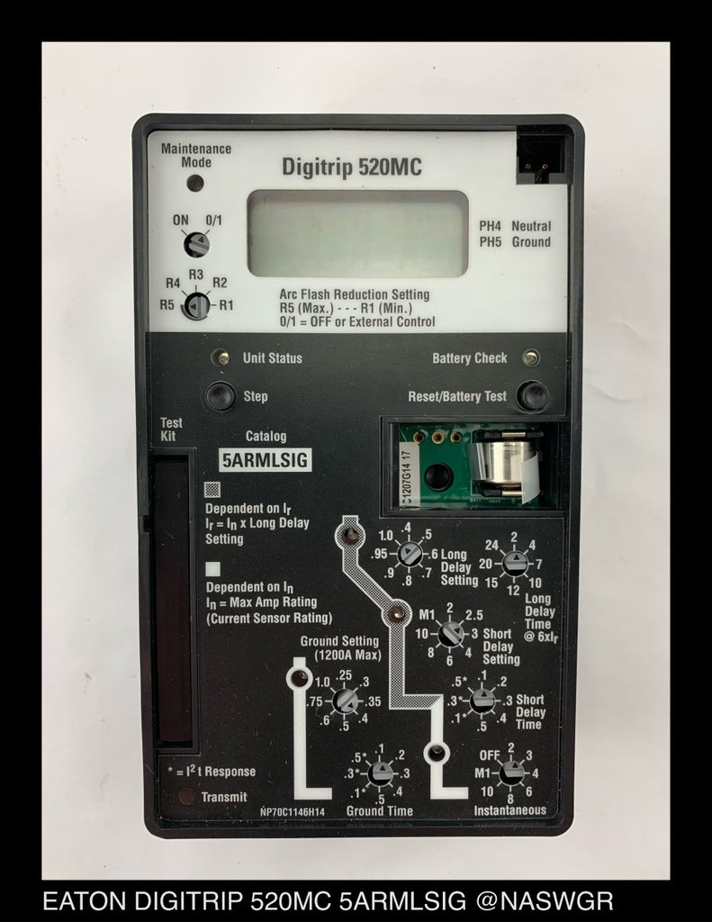 Eaton Digitrip 520MC 5ARMLSIG Trip Unit