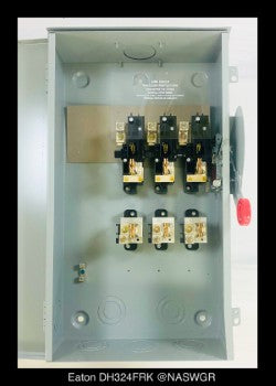 Eaton DH324FRK Heavy Duty Safety Switch - 200A/240V/3P/N3R - Unused