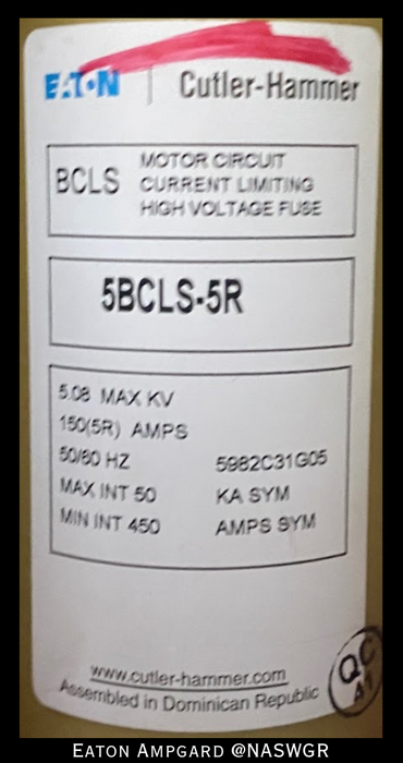 Eaton / Cutler Hammer Ampgard Medium Voltage Control Cell Section- 500HP/4160V