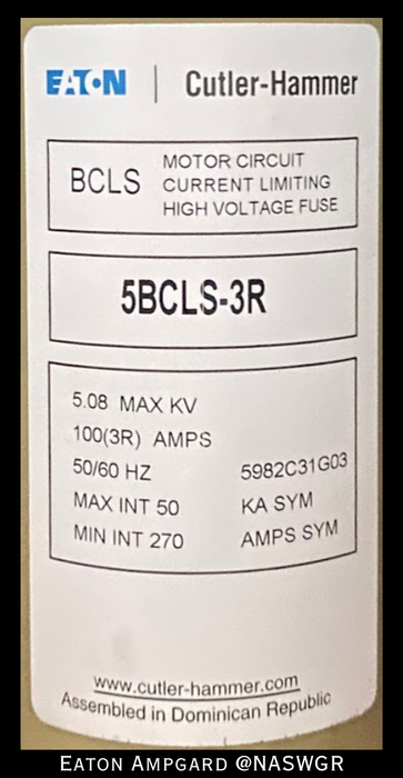 Eaton / Cutler Hammer Ampgard Medium Voltage Control Cell Section- 300HP/4160V
