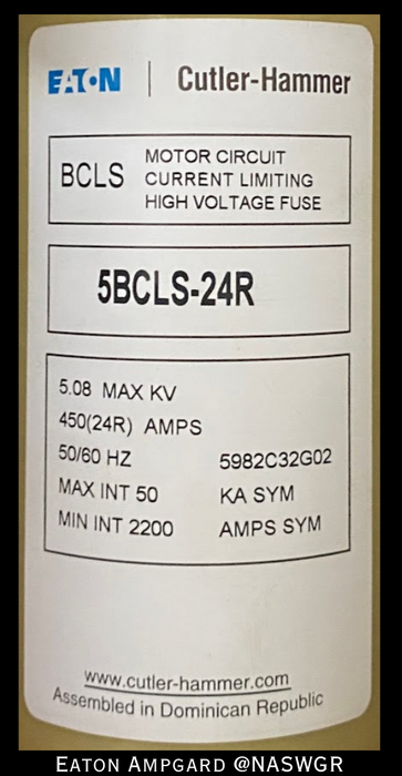 Eaton / Cutler Hammer Ampgard Medium Voltage Control Cell Section- 2250HP/4160V