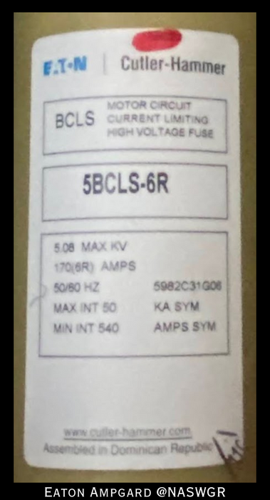 Eaton / Cutler Hammer Ampgard Medium Voltage Control Cell Section- 600HP/4160V