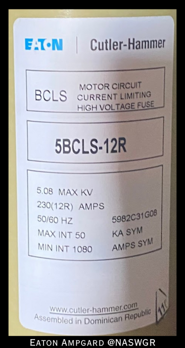 Eaton / Cutler Hammer Ampgard Medium Voltage Control Cell Section- 1250HP/4160V