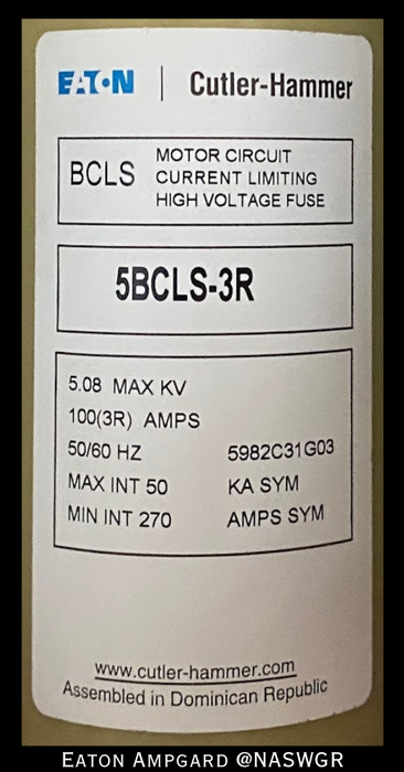Eaton / Cutler Hammer Ampgard Medium Voltage Control Cell Section- 250HP/4160V