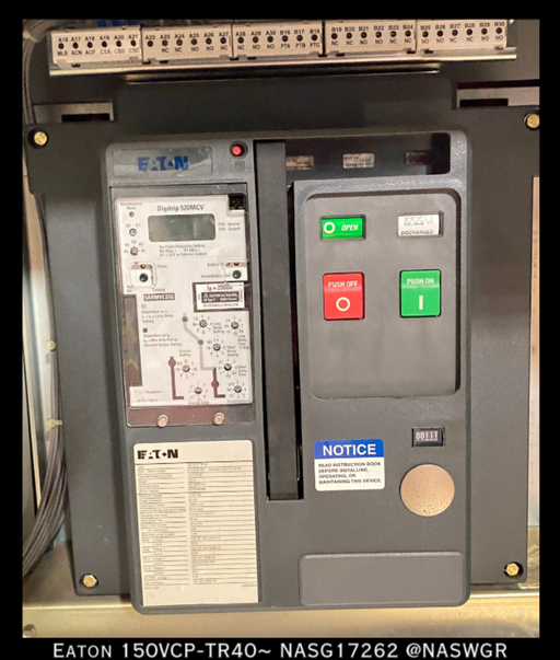 Eaton 150VCP-TR40 Vacuum Circuit Breaker (E/O,B/I) - 1200 Amp / 15kV