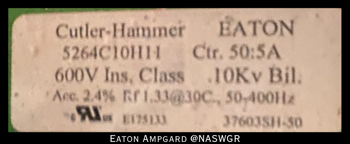 Eaton / Cutler Hammer Ampgard Medium Voltage Control Cell Section- 300HP/4160V