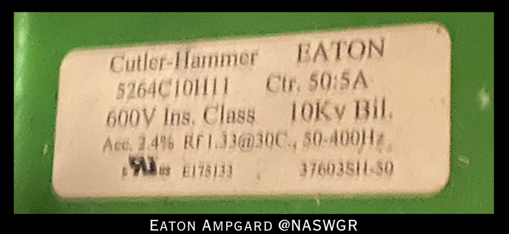 Eaton / Cutler Hammer Ampgard Medium Voltage Control Cell Section- 1150kVA/4160V