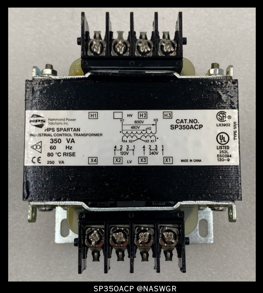 HPS Spartan SP350ACP Industrial Control Transformer - 350VA