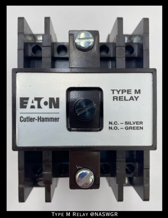 Eaton D26MB/D26MPR/D26MPL/D26MPS TYPE M RELAY - 9-1989-1 COIL 120/110V