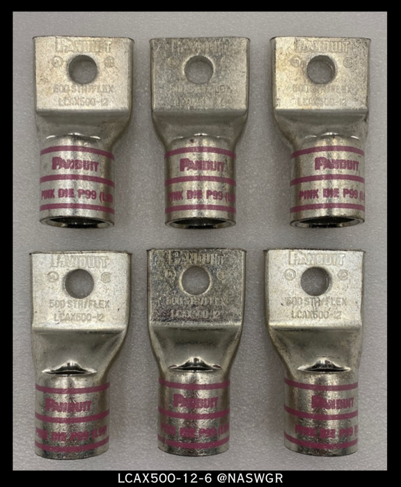 PANDUIT LCAX500-12-6 COPPER LUGS