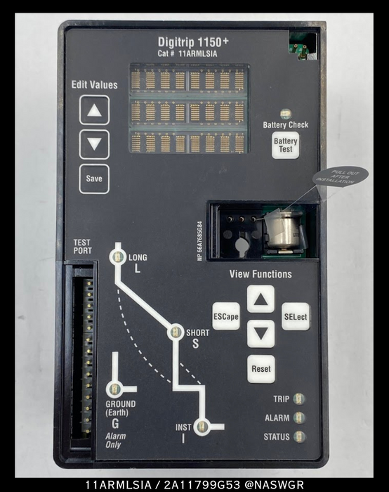Eaton Digitrip 1150+ 11ARMLSIA / 2A11799G53 Trip Unit - Unused Surplus