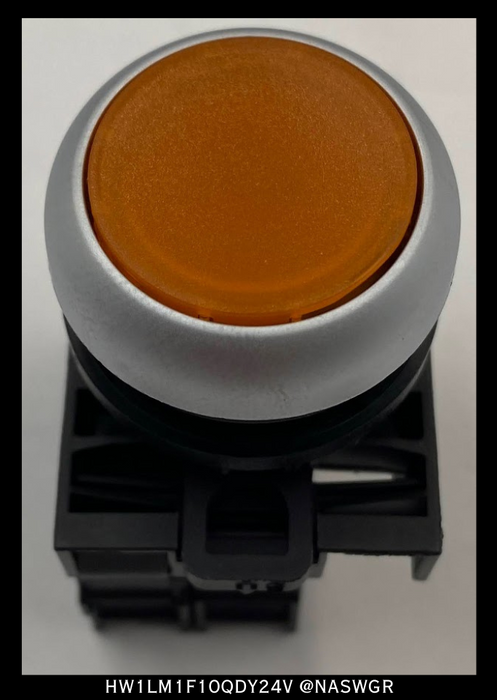 Eaton HW1LM1F10QDY24V Red/Orange Pilot Indicator Light - Surplus