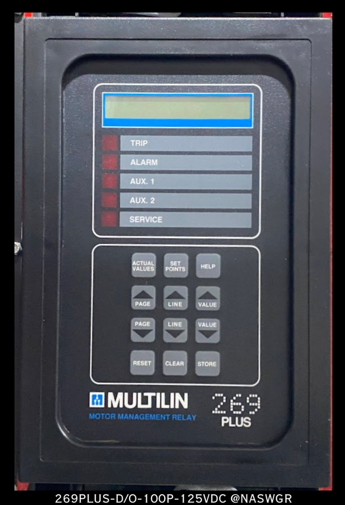 GE Multilin 269PLUS-D/O-100P-125VDC Motor Management Relay