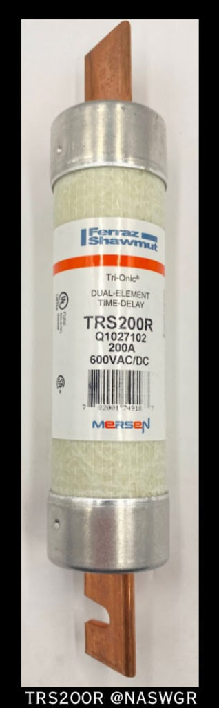 Ferraz Shawmut TRS200R Time Delay Fuse - 200A/600vAC - Unused