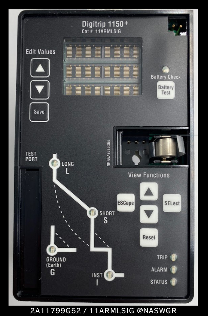 Eaton Digitrip 1150+ 11ARMLSIG/ 2A11799G52 Trip Unit - Unused/ 1 Year Warranty