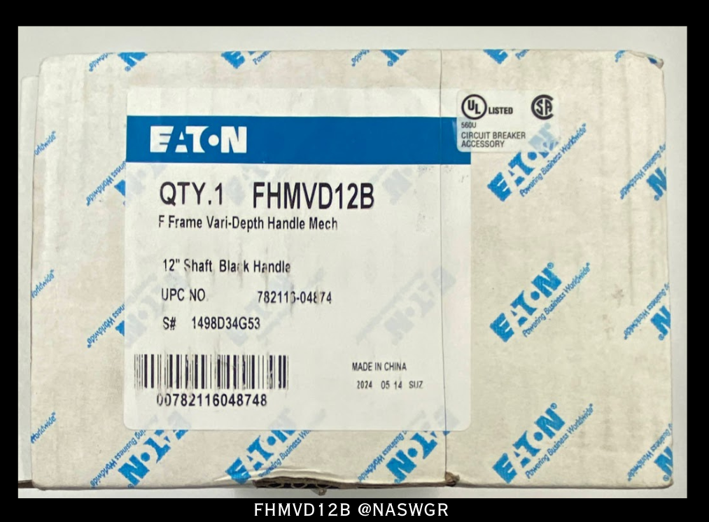 Eaton FHMVD12B F Frame Vari-Depth Handle Mechanism- Unused