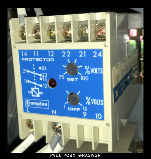 Crompton PVUU PQBX Under Voltage Relay - 120vAC