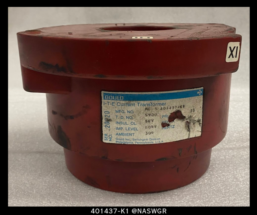 Gould MC-5 401437-K1 Current Transformer - 75:5A