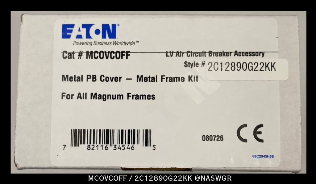 Eaton Magnum MCOVCOFF / 2C12890G22KK Metal Frame Kit - Unused Surplus
