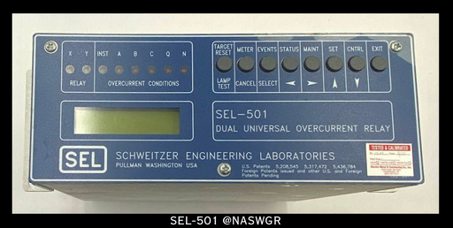 Schweitzer 0501003X561XXB SEL-501 Dual Universal Overcurrent Relay
