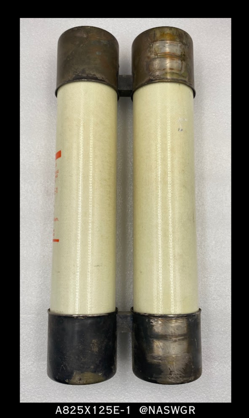 Gould Shawmut CS-3, A825X125E-1 Double Barrel Fuse - 125E Amp/8.25kV