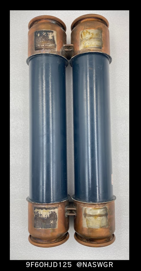General Electric EJO-1DD, 9F60HJD125 Double Barrel Fuse - 125E Amp/5.5kV