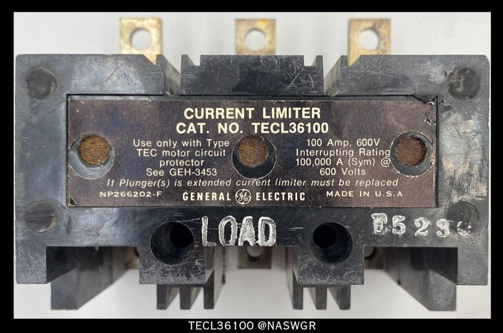 General Electric TECL36100 Current Limiter - 100A/600V