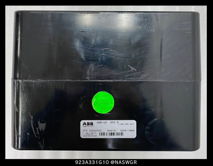 ABB SAB-1D Current Transformer 923A331G10 - 600:5A