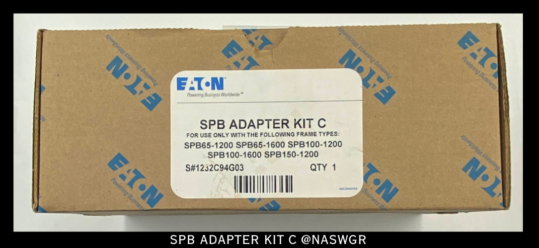 Eaton Digitrip RMS 1232C94G03 SPB Adapter Kit C - Unused