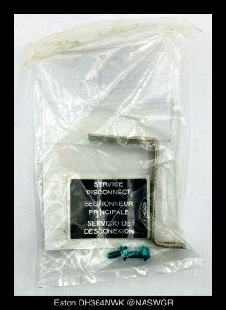 Eaton DH364NWK Heavy Duty Safety Switch - 200A/600V/3P4W/N12 - Unused