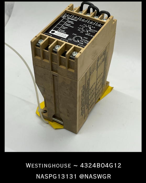 SVM3AB , Westinghouse System Voltage Monitor Model: 4324B04G12