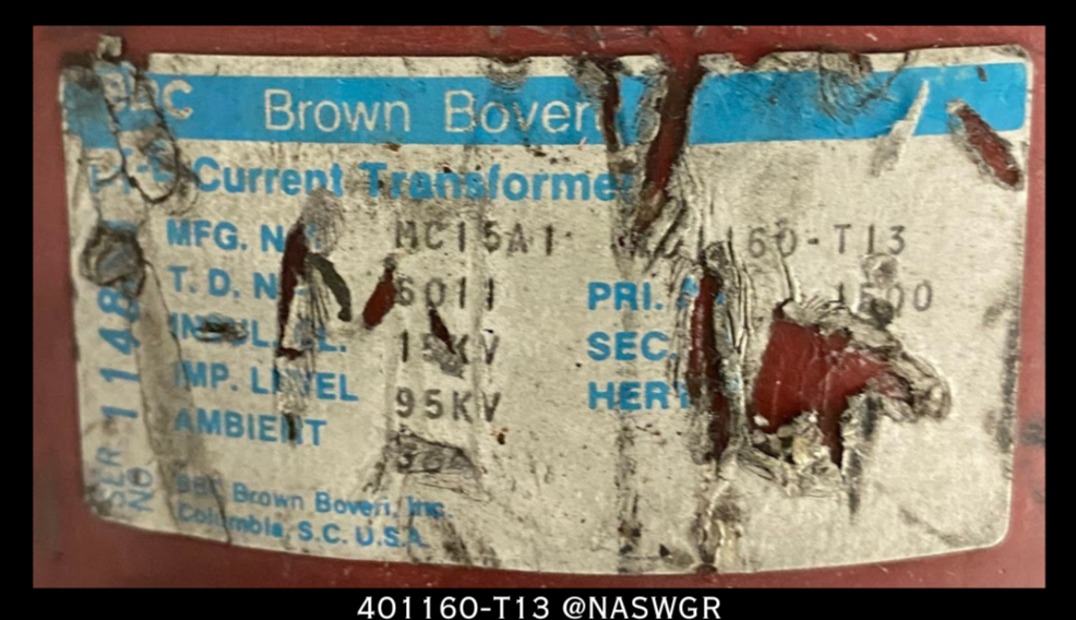 BBC MC-15A1 401160-T13 Current Transformer - 1500:5 Amp