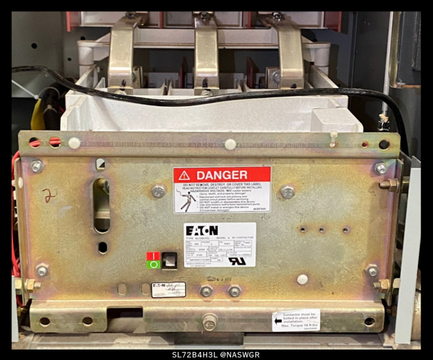Eaton SL72B4H3L Model A AC Contactor - 400 Amp