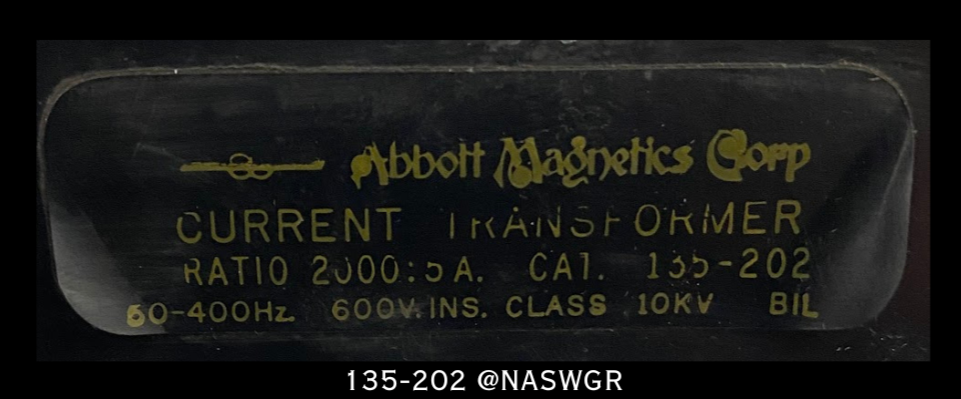 Abbott Magnetics 135-202 Current Transformer - 2000:5 Amp