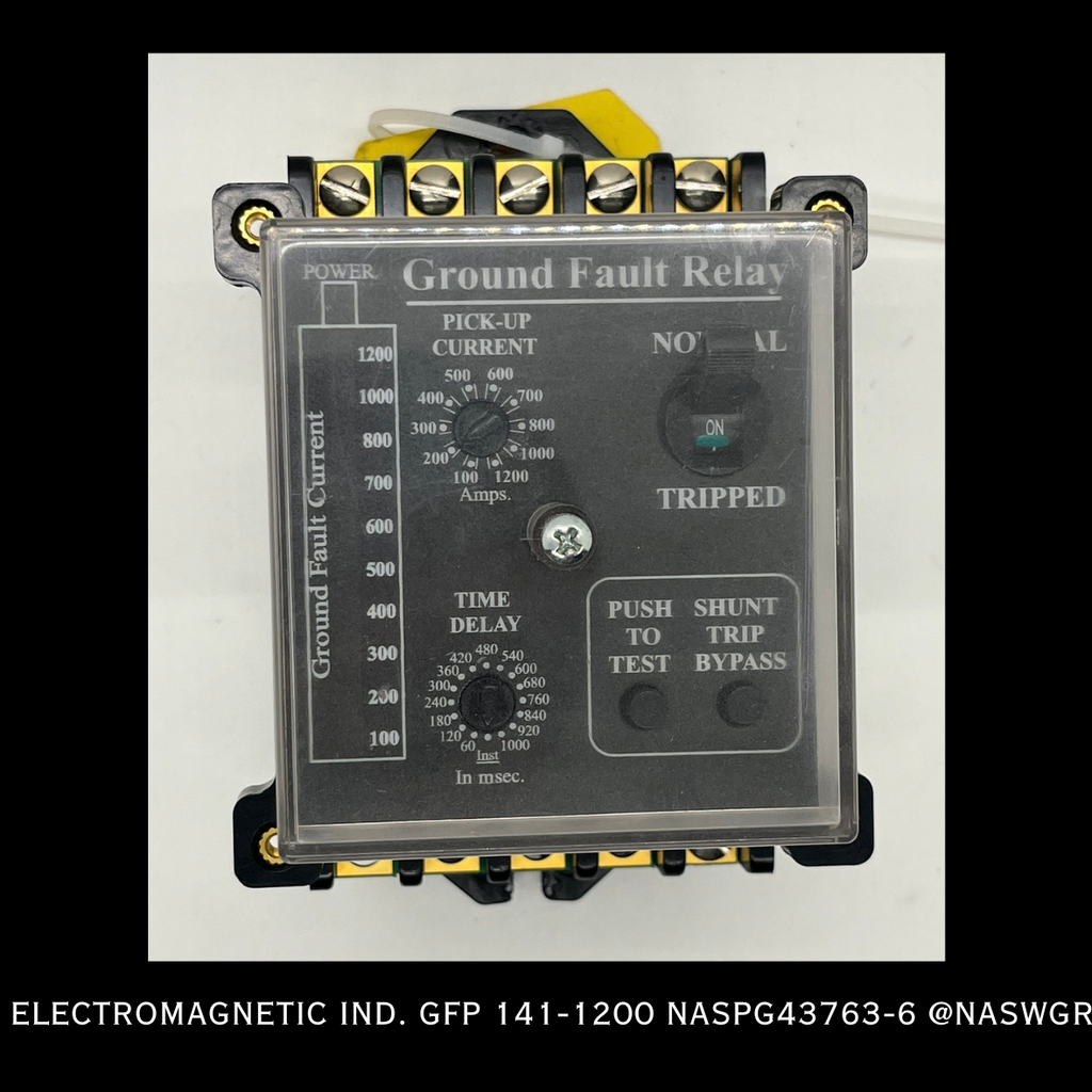 GFP 141-1200 Electromagnetic Ind. Ground Fault Relay — North American ...