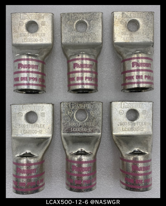 PANDUIT LCAX500-12-6 COPPER LUGS