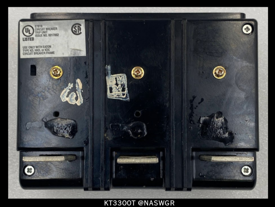 Eaton KT3300T Thermal Magnetic Trip Unit 300A - 1492D90G18