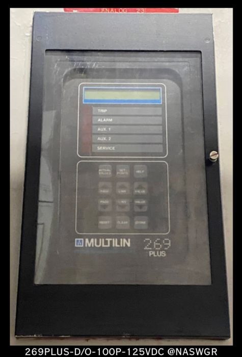 GE Multilin 269PLUS-D/O-100P-125VDC Motor Management Relay