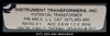 Instrument Transformers 3VTL 460-480 Potential Transformer - 4:1/ 480V