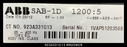 ABB SAB-1D Current Transformer 923A331G13 - 1200:5A