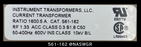 Instrument Transformers 561-162 Current Transformer - 1600:5A