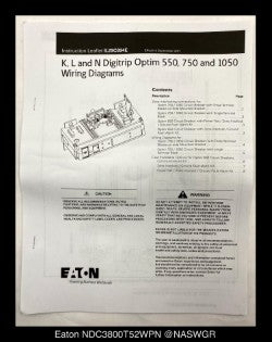Eaton NDC3800T52WPN Molded Case Circuit Breaker - 800 Amp - Unused Surplus