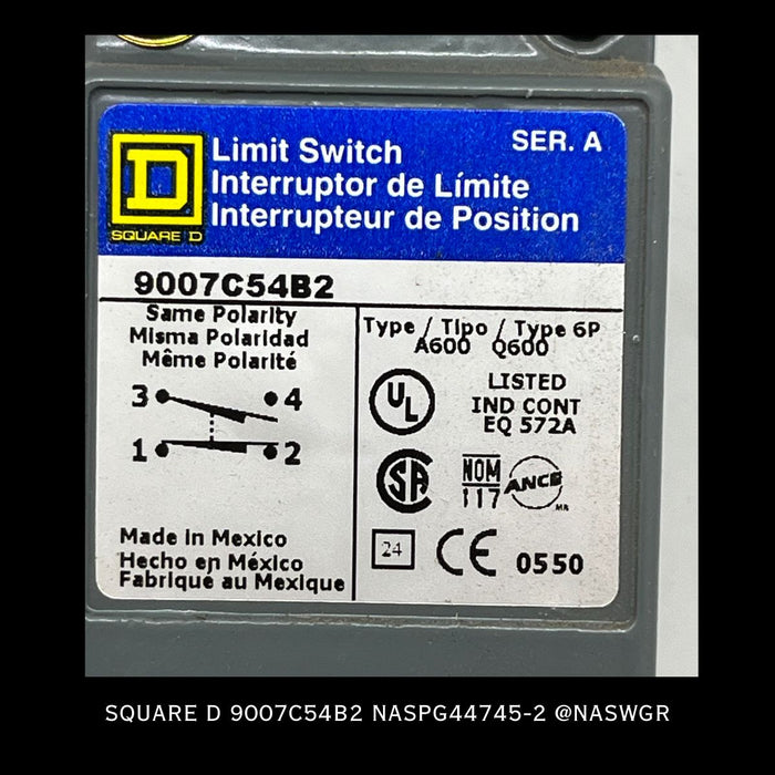 9007C54B2 - Square D - Limit Switch