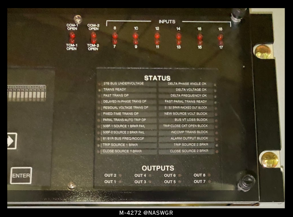 Beckwith Electric M-4272 Motor Bus Transfer System