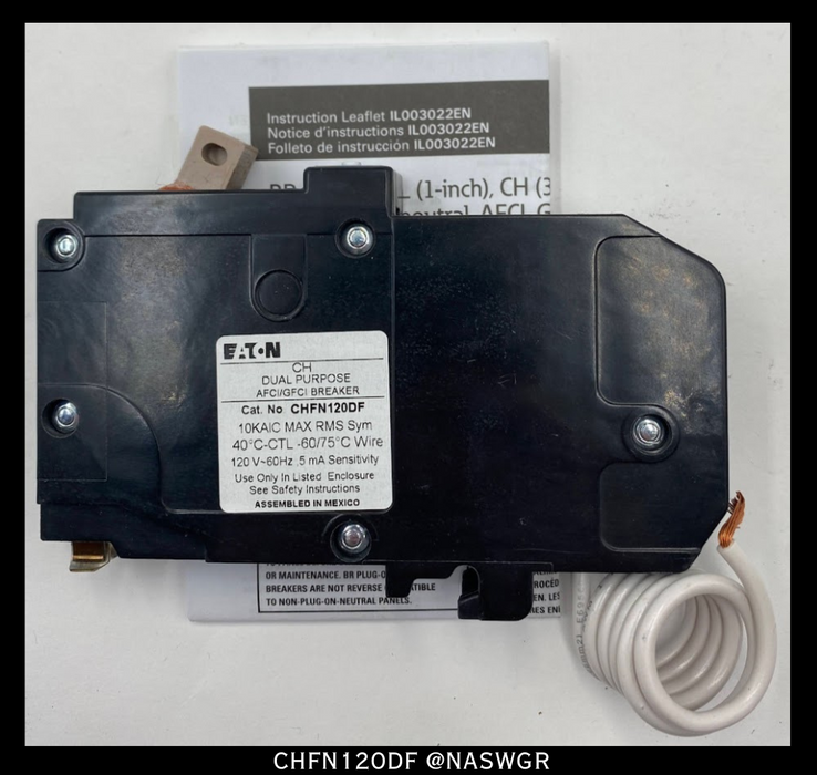 Eaton CHFN120DF CH Arc Fault Circuit Interrupter ~ 20 Amp - Unused Surplus