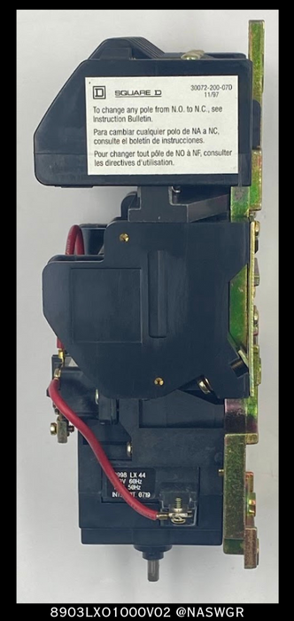 Square D 8903LXO1000V02 Lighting Contactor - 30 Amp, 120vAC-  Unused