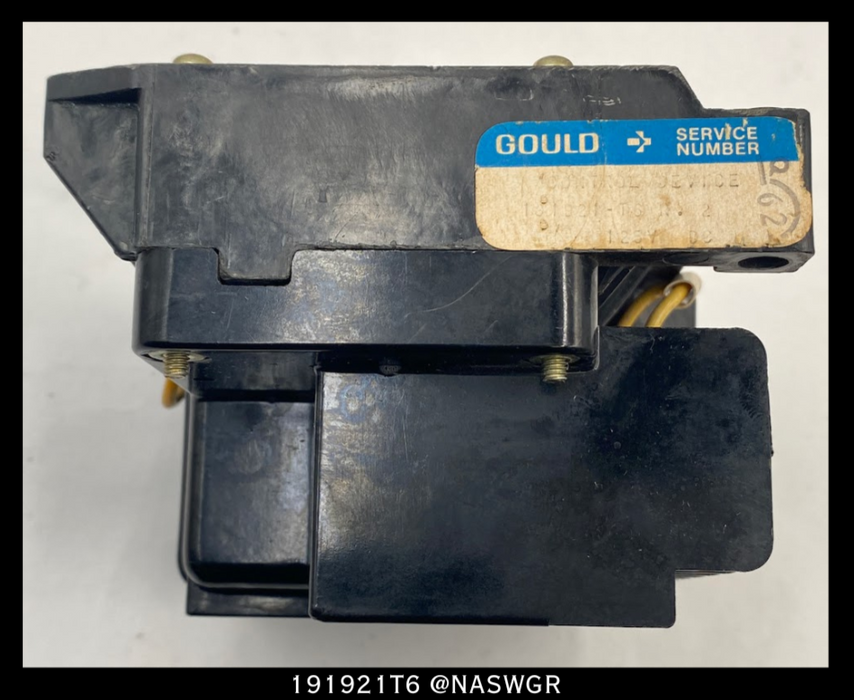 Gould 191921T6 Control Device Relay - 125vDC