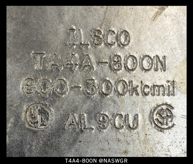 ILSCO T4A4-800N Aluminum Mech Lug