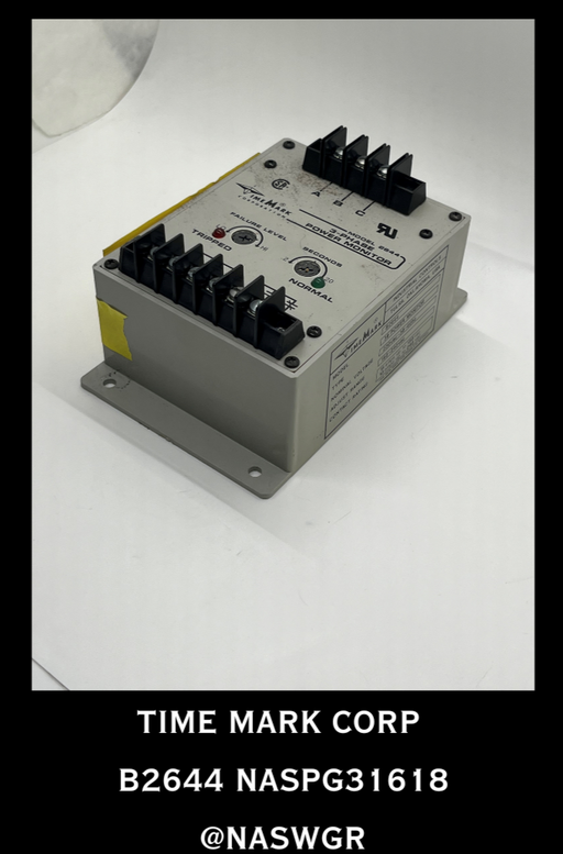 B2644 ~ Time Mark Corp.  B2644 3 PHASE POWER MONITOR