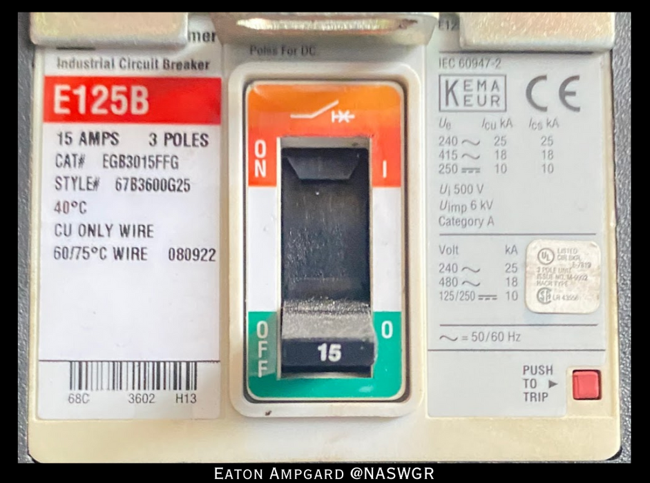 Eaton / Cutler Hammer Ampgard Medium Voltage Control Cell Section- 600HP/4160V